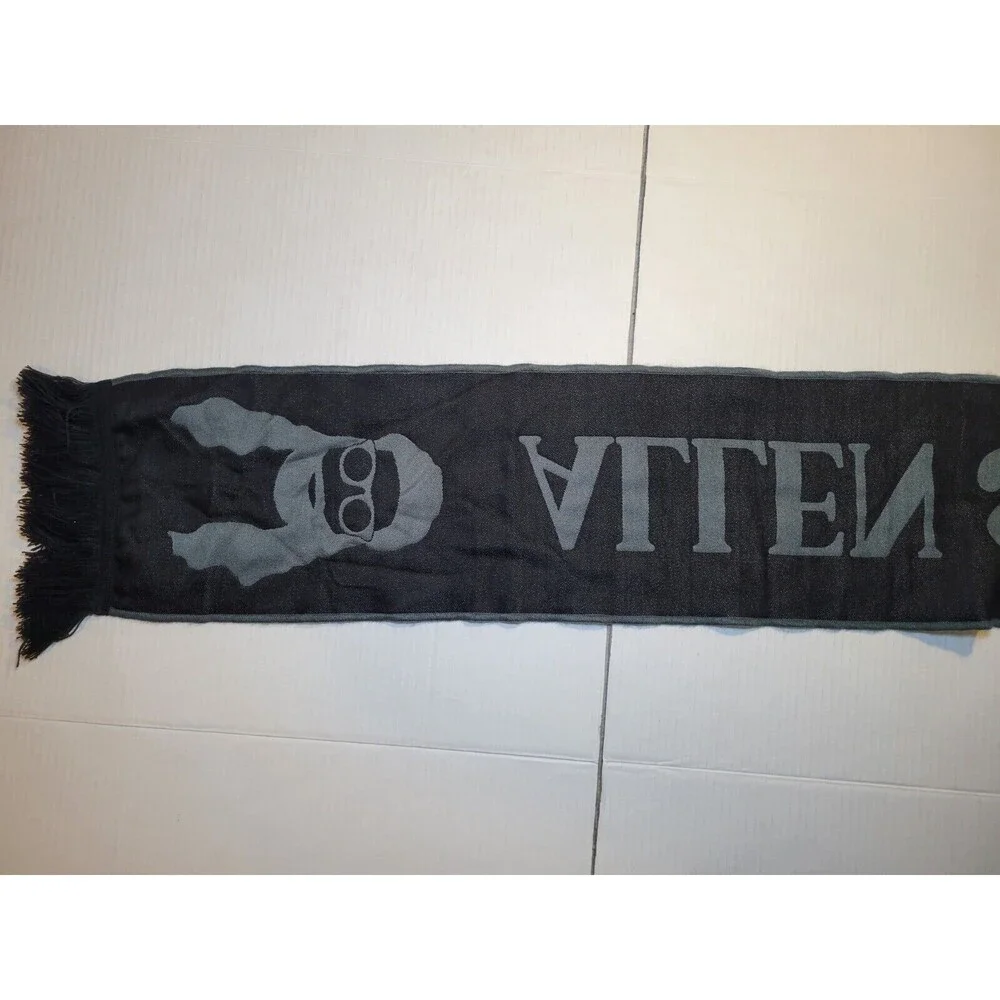 Allen Stone Scarf From‎ Tour Black Orange Fluff Face